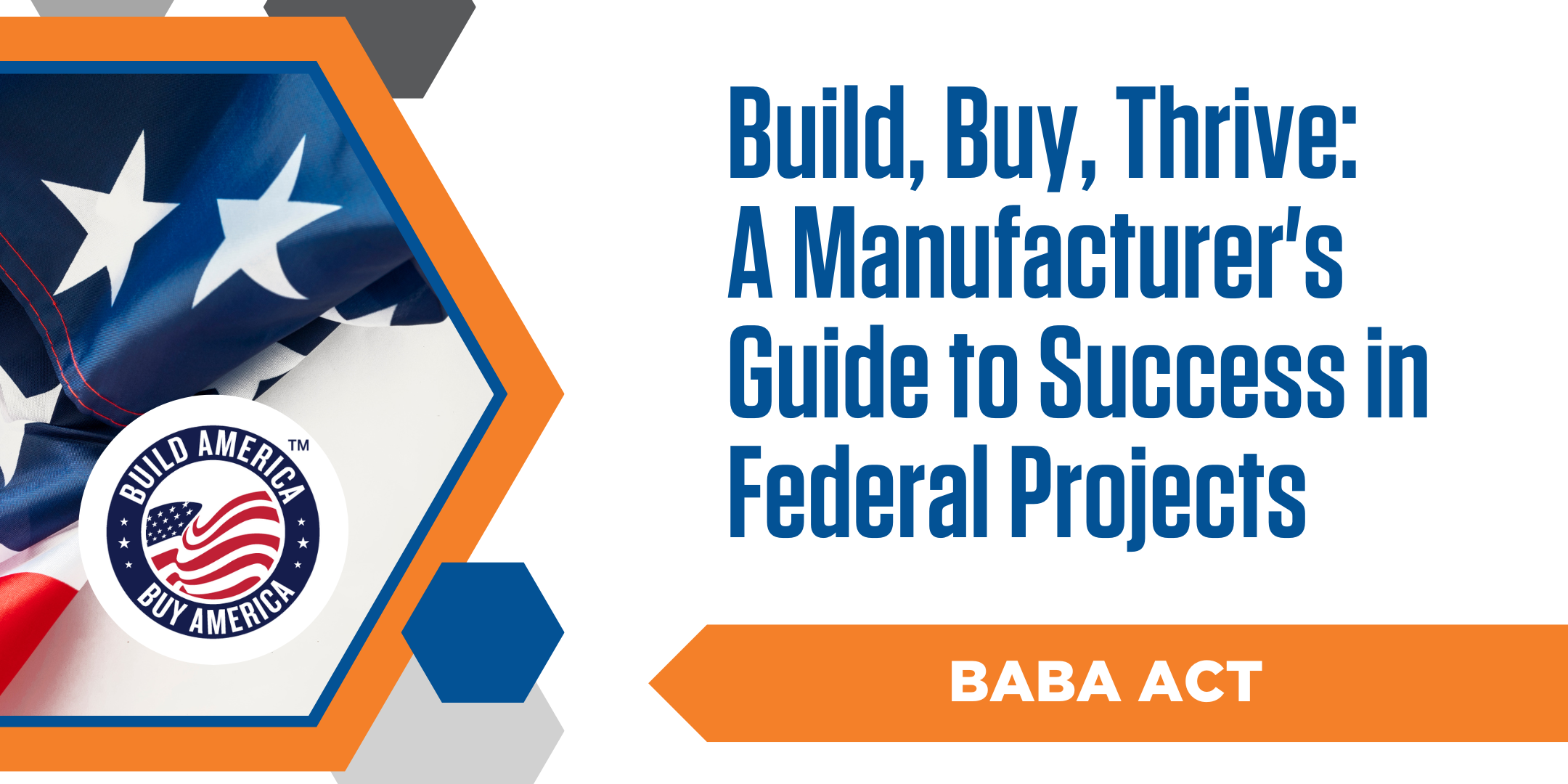 Build, Buy, Thrive: A Manufacturer's Guide to Success in Federal Projects